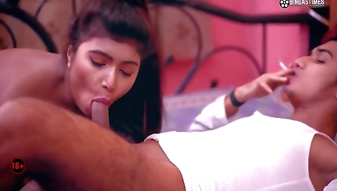 Horny brunette with a huge ass is going to get fucked in her pussy