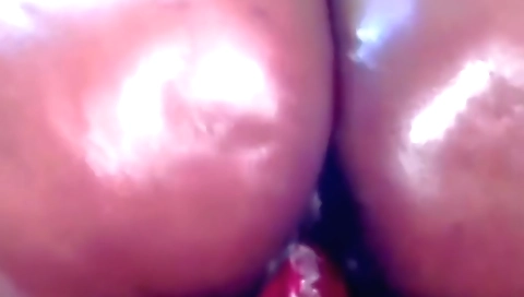 Indian babe in lingerie masturbates with her sex toy