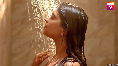 Brunette in lingerie is getting her pussy fucked hard