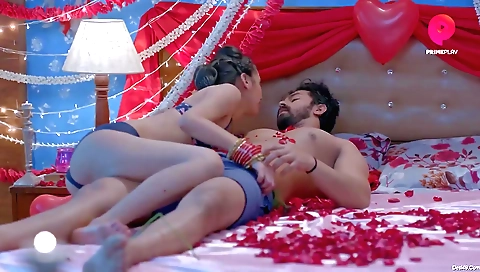 Cute brunette with big tits gets legs broken when she walks in