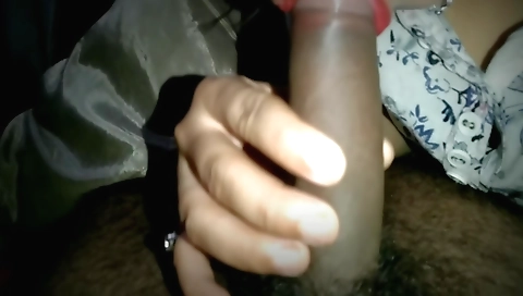 Indian amateur wife with small tits fucks her pussy