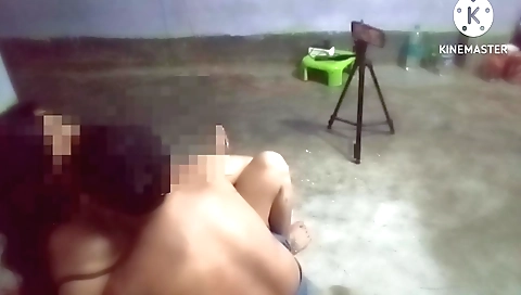 Indian aunt seduces boyfriend in a romantic sex scene