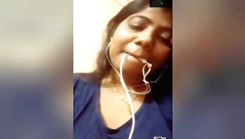 Indian brunette shows her small tits and pussy on webcam