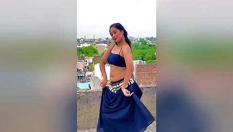 Amateur solo female with big boobs and pussy is playing with a dick