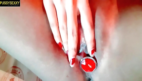 Sexy little girl shows us how to fuck like a real girl