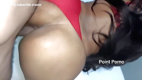 Busty slut in lingerie is taking anal sex on camera