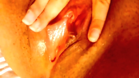 Slutty latina babe with a shaved pussy masturbates in bathroom