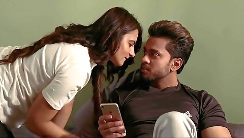 Brunette with a nice face and long hair goes to kiss miss 1