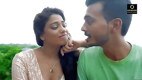 Braiding and sexy lingerie makes brunette babe happy