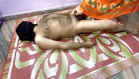 Brunette trying to get the best bondage experience