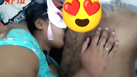 Indian brunette girl with a perfect face gets fucked in bedroom