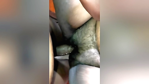 Indian girl with hairy pussy enjoys sex with lover