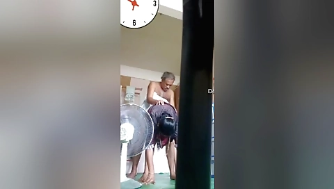 Mature couple giving themselves a blowjob and a blowjob