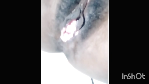 Indian chick with hairy pussy gets creampied in her home