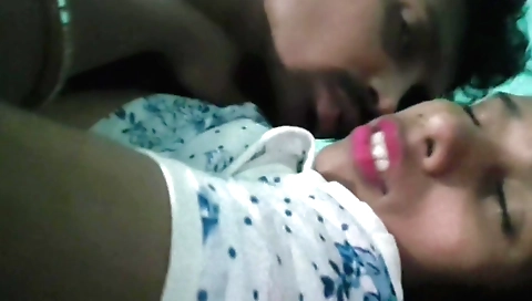 Indian girl with braided hair is with her neighbor husband