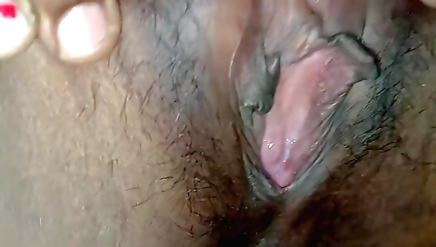A really kinky hairy girl on a solo video in india
