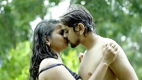 Hot brunette 18+ girl is riding a bike and getting fucked