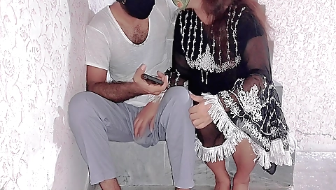 Indian teen girl with a sexy hairline wears a black suit