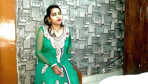 Indian stepmother shows her small tits in amateur video