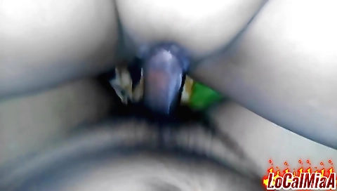 Beautiful brunette in sexy lingerie makes a pov video