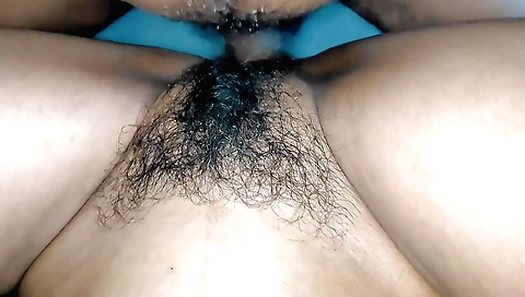 Indian girl in black bikini fucks me in the bedroom