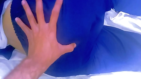 Hairy Indian teen enjoys the boyfriend away from home