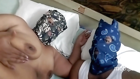 Indian babe with big natural boobs makes her husband happy