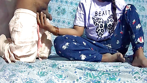 Indian girl gets licked and fucked after a handjob