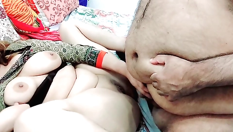 Big tits brunette stepsister has her stepson cum on her bra