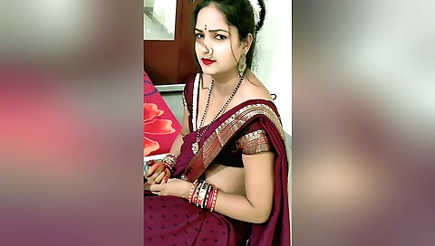 Indian girl gets fucked by a hot man in the hotel room