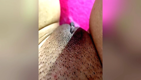 Sexy solo girl in sexy outfit is making her pussy puffed