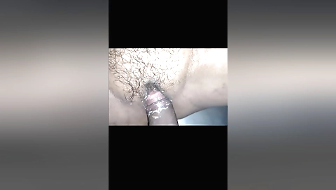 Hot amateur brunette with hairy pussy and hairy pussy