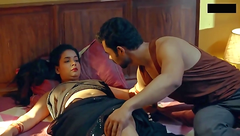 Busty indian milf takes off her lingerie and gets licked