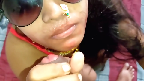 Bhabhi with big boobs gets fucked in POV deepthroat