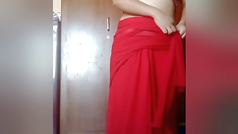 Cute brunette is playing with her big and sexy body