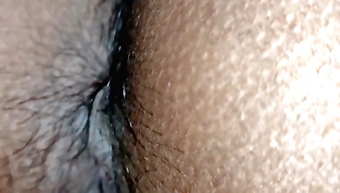 Indian girl with a hairy pussy loves to play with a dildo