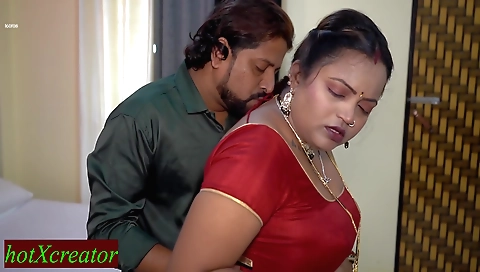 Indian milf with big natural breasts fucks in amateur video