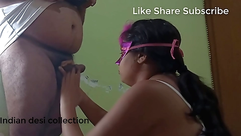 Brunette girl in green tights and a big cock in her ass