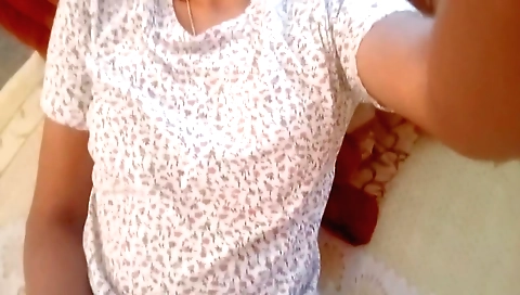 Busty amateur shows her sexy breasts on the camera