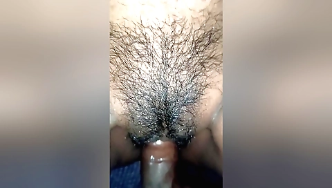 Indian tamil woman fucks in her hairy pussy and pussy holes