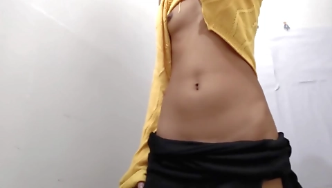 Sexy indian babe in lingerie and sexy dress is doing masturbation