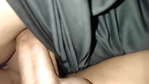 Sexy brunette in sexy indian dress with a great ass