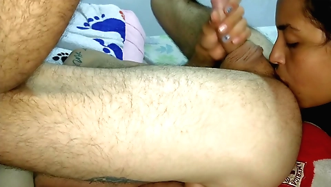 A nice indian with a nice body gets her pussy rimmed