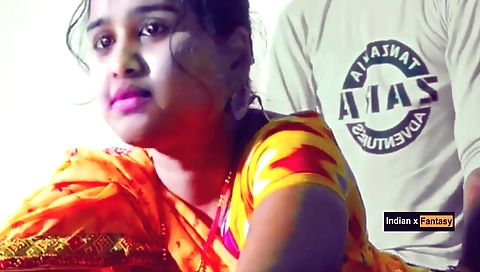 Bhabhi (hindi) maid gets a blowjob from a big dick