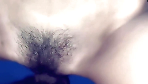 Indian babe with hairy pussy gets her pussy fucked