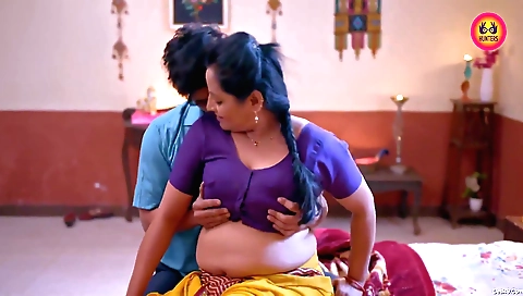 Horny milf with a big round ass is having a deep throbbing threesome