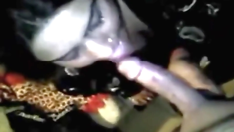 Brunette with a nice butt is on the table with a large cock