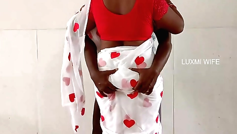 Indian stepmom in a saree and her stepson 18+ fucking her