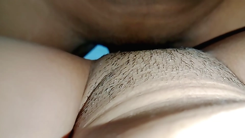 Amateur hairy pussy sex with two women with small tits