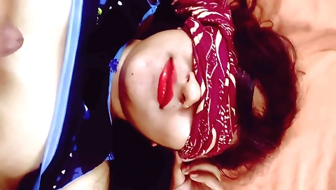 Indian girl is getting fucked in the ass by a man in a video